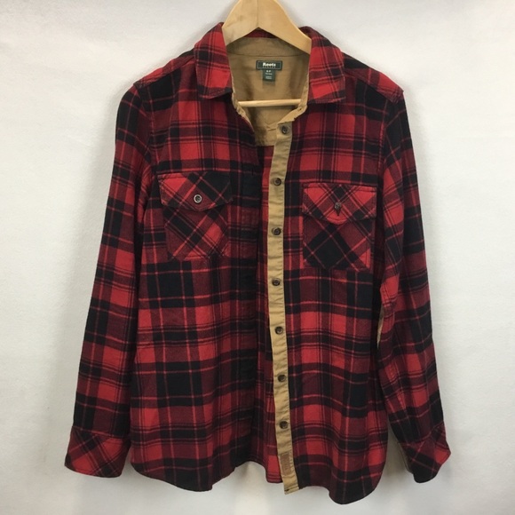 Roots Canada Buffalo Check Plaid Lumberjack Flannel Shirt Elbow Patches Size S - Picture 4 of 13